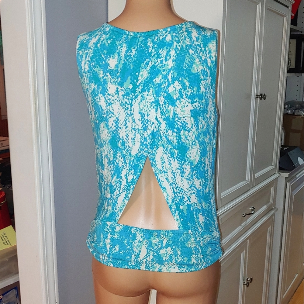 Tart Cow Neck Sleeveless Top with cutout back Tank Top